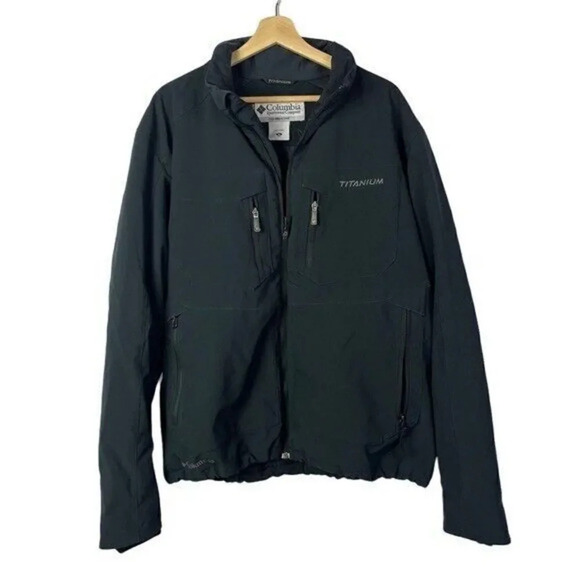 Columbia Titanium Black Heavy Duty Winter Full Zip Jacket XL - Picture 1 of 4